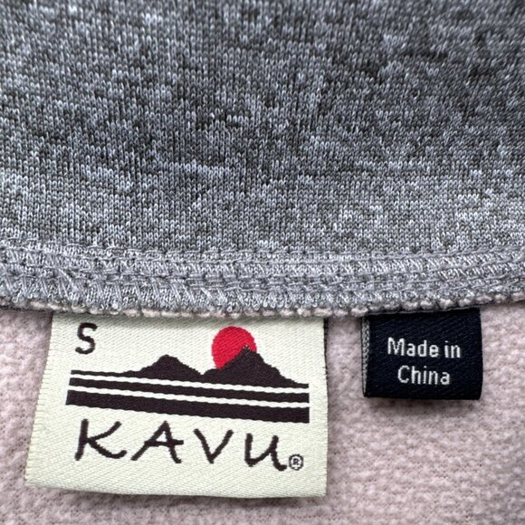Kavu Pullover Hiking Shirt Womens Small Gray Long Sleeve Running Performance Gym - Picture 4 of 13